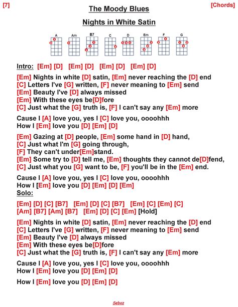 lyrics for nights in white satin